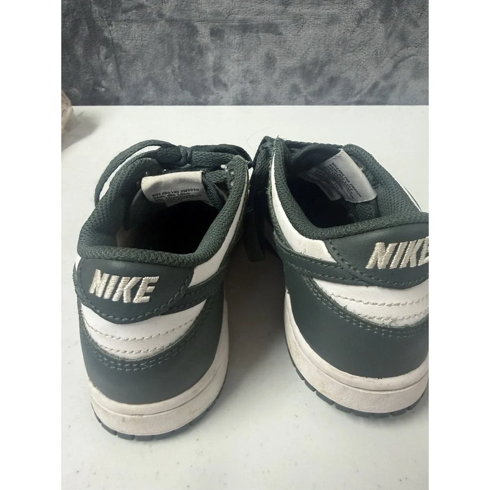 Nike Dunk Low Retro Size 1Y Vintage Green White Casual Shoes FB9108-120